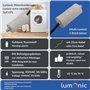 Lumonic Condensateur de démarrage avec Fil 25cm I 1µF 450V I 26x55mm I 1uF I Condensateur de moteur avec boîtier en plastique I 