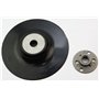 Plateau de ponçage en fibre M14 125 mm pour perceuse/meuleuse d'angle rigide