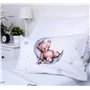 Theonoi Parure de lit complète pour enfant - Housse de couette 100 x 135 cm et taie d'oreiller 40 x 60 cm - En coton - Certifié 