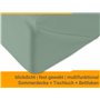 npluseins Drap plat sans élastique - Drap de ménage dans de nombreuses couleurs et tailles - 100 % coton - Environ 240 x 275 cm 
