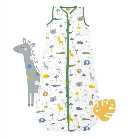 Slumbersac gigoteuse été pour enfant 0.5 Tog 130 cm en mousseline de bambou