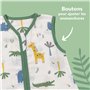 Slumbersac gigoteuse été pour enfant 0.5 Tog 130 cm en mousseline de bambou, douce et légère, Jungle | Turbulette été non rembou