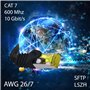 Câble Réseau Cat7 Cat 7 10 Gb/s - 5x 1.5m - RJ45 Ethernet LAN DSL Routeur Modem - 5 couleurs