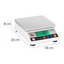 Steinberg Systems Balance de Precision Professionnelle Balance Digitale SBS-LW-10000A (10.000 g / 0,1 g, Surface de pesée 18 x 1