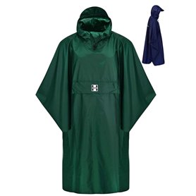 HOCK RAIN STAR Poncho de pluie extra long avec capuche et poche poitrine – 100% imperméable – Protection légère contre la pluie