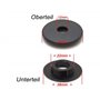 Kh Teile Lot de 8 Tapis de sol Fixation Bouton Pression Fixation par clapet