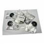 Kh Teile Lot de 8 Tapis de sol Fixation Bouton Pression Fixation par clapet