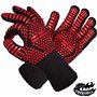 OverGrill Gants pour Barbecue – Protection Contre la Chaleur et Les éclaboussures: 2 maniques pour Barbecue Pratiques avec revêt