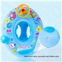 Bouée de natation gonflable pour bébé avec toit pare-soleil, pour enfants jusqu'à 15 kg, capote amovible, volant rotatif avec kl