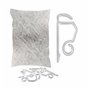 Lot de 24 crochets de gouttière de toit pour accrocher les guirlandes lumineuses – Support pour guirlande lumineuse
