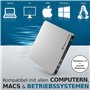 techPulse USB 3.0 3D Externe Blu-Ray Graveur Lecteur Portable Slim BD DVD CD Drive Odd Superdrive Rom Blueray Compatible Windows