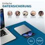techPulse USB 3.0 3D Externe Blu-Ray Graveur Lecteur Portable Slim BD DVD CD Drive Odd Superdrive Rom Blueray Compatible Windows