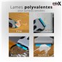 miaX Lames de Rechange en Plastique pour Grattoir Universel, avec boîte pratique – nettoyage doux pour surfaces sensibles – comp