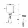 Tool Jungle Lot de 2 crochets de balançoire carrés 9 x 9 cm – Crochet lourd et fixation à poutre – Pour la stabilité des balanço