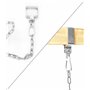 Tool Jungle Lot de 2 crochets de balançoire carrés 9 x 9 cm – Crochet lourd et fixation à poutre – Pour la stabilité des balanço