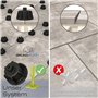 Brunoplast NIVIFIX Pro Lot de 250 pattes filetées pour joints de 2 mm (standard/linéaire), système de nivellement pour la pose d