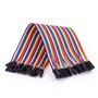 AZDelivery Jumper Wire Cavalier Câble F2F pour Microcontrôleur Breadboard – 3 en 1 Multicolore Fil Wire Compatible avec Arduino