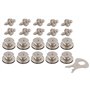New Marine LOXX Lot de 10 pièces supérieures + vis à tôle 4