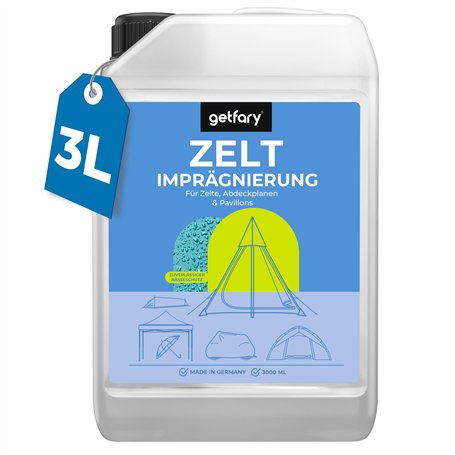 getfary Spray imperméabilisant pour tentes et pavillons 3 l – Premium Spray-On imperméabilisant pour l'extérieur