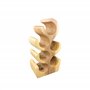 FaHome Casier à vin debout en bois massif (50/70/100 x 27 x 18 cm) - Porte-bouteille en bois massif (6 bouteilles - 50 x 27 x 18