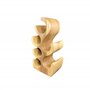 FaHome Casier à vin debout en bois massif (50/70/100 x 27 x 18 cm) - Porte-bouteille en bois massif (6 bouteilles - 50 x 27 x 18