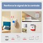 Chuango RT-101 Répéteur sans Fil - Amplificateur de Signal pour Système Alarme - Technologie MCU - Renforce la Puissance de Tran