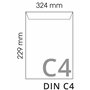 50x Enveloppes d'expédition DIN C4 A4 marron avec bandes adhésives peel&seal sans fenêtre 324x229mm 90g/m2