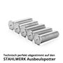 STAHLWERK 2 x goujons à souder en aluminium, filetage M4, jeu de 100, accessoires Smart Repair pour débosseleur/lève-bosse/appar