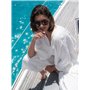 Purelei® Palm Beach Lunettes de soleil pour femme – Tortoise Marron, protection UV400, double chevalet, détails dorés et logo, a