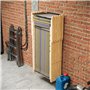 QLS Support mural en acier pour chaises de jardin pliantes - Noir