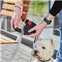 Dogxi Laisse Multifonction à Enrouleur 5m extractible poignée Rabattable pour Une Fixation Confortable Clip pour Le Transport sû