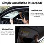TRISAR Pare Soleil Fenêtre Avant pour Peugeot 208 I 2015-2019, Pare Brise Thermique Couverture Intérieur Voiture