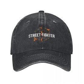ECUXSRHN Casquette de Baseball en Coton lavé Casquettes Amusantes avec Logo Vieilli de Street Fighter 6