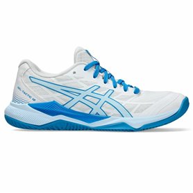 Baskets Asics Gel-Tactic 12 Bleu Blanc Femme Handball