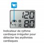 Tensiomètre numérique Citizen CHU305 à usage domestique avec brassard large (22-42 cm), grand écran LCD, indicateur d'hypertensi