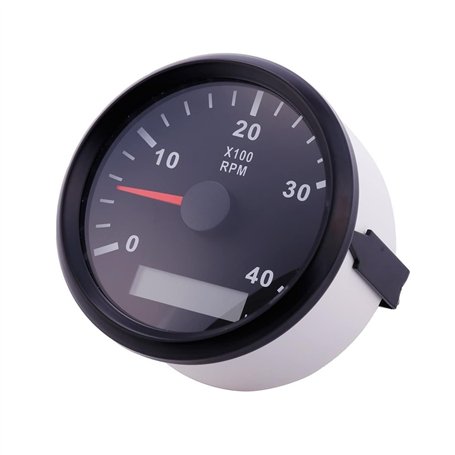GLBMLMTHZP 85mm 400 0RPM Tachymètre for DIRIGÉ Générateur de Moteur de Moteur Diesel de Moteur Diesel Hors-Bord Marin Compte-Tou