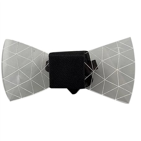 Barabesty Nœud papillon LED coloré en acrylique pour homme 7 couleurs d'éclairage