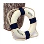 LEYTON 2X Bouee de Sauvetage Murale Decoration de Bleu 50cm