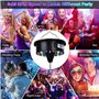 PAGJHRFJG Moteur de Boule Disco avec Télécommande, Rotation Réglable de 3 à 15 TR/Min, 18 LED pour Moteur de Boule à Facettes de