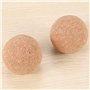 Lot de 2 bouchons de boule en liège pour bouteille de vin 5,5 cm