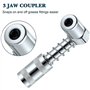 Jikoiuty Adaptateur pour buses de graisse - Accessoires 90 degrés - Adaptateur d'embrayage de graisse avec manchon 3 griffes
