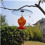 Durratou 1 déflecteur d'écureuil en verre pour mangeoire à oiseaux – Crochets de /poteau à suspendre – Transparent 33 cm