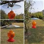 Durratou 1 déflecteur d'écureuil en verre pour mangeoire à oiseaux – Crochets de /poteau à suspendre – Transparent 33 cm