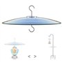 Durratou 1 déflecteur d'écureuil en verre pour mangeoire à oiseaux – Crochets de /poteau à suspendre – Transparent 33 cm