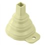 Pyatofly Entonnoir pliable en silicone télescopique long pour la distribution de liquide domestique, gadgets de cuisine, vert