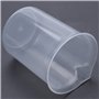 50mL Becher gradue en Plastique Transparent Tasse a mesurer pour Lab 2 Pcs