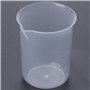 50mL Becher gradue en Plastique Transparent Tasse a mesurer pour Lab 2 Pcs