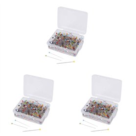 Aonukpdy 750 PièCes ÉPingles à Coudre Verre à Boule ÉPingles à TêTe Droite Piquer ÉPingles pour CouturièRe de DéCoration