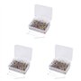 Aonukpdy 750 PièCes ÉPingles à Coudre Verre à Boule ÉPingles à TêTe Droite Piquer ÉPingles pour CouturièRe de DéCoration