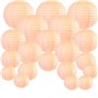 Lot de 20 lampions ronds chinois de 15